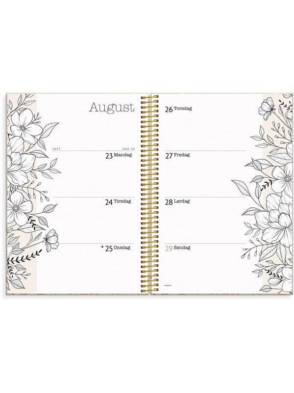 Life planner 2027 bloom uge A5 Mayland
