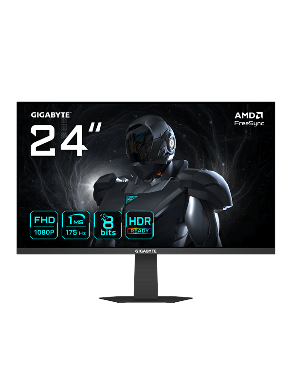 24" GIGABYTE GS24F14A - 1920x1080 (FHD) - 144Hz (OC 175Hz) - IPS