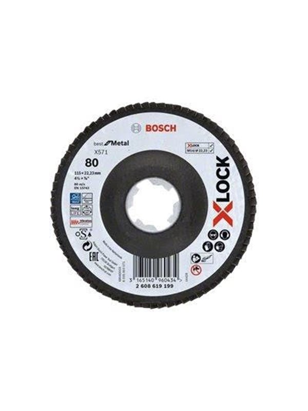Bosch Best for Metal X571 Flap Disc grit 80