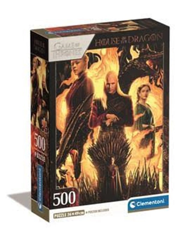 Clementoni Puzzle HQC House of Dragon 500 pieces 2D Puslespil