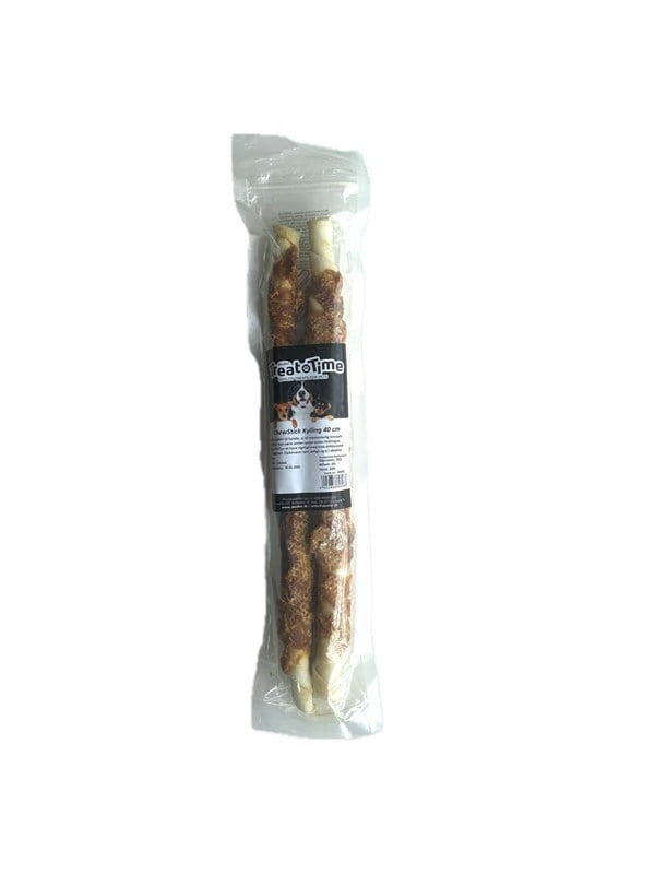 Treat Time ChewStick med kylling 40 cm. 2 stk. 300 g.
