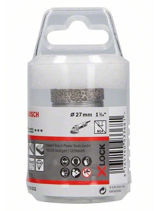 Bosch X-LOCK-diamantskærer, Best for Ceramic Dry Speed, 27 x 35