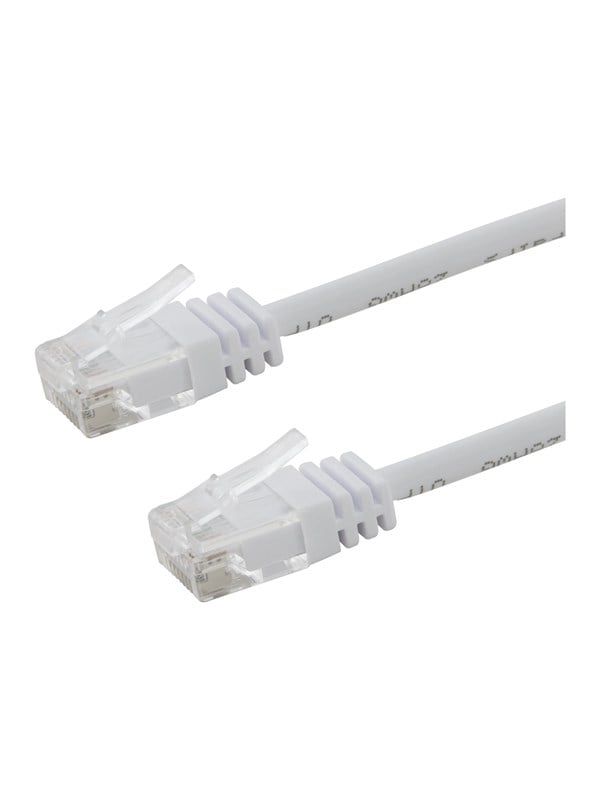 Deltaco patch cable - 30 cm - white - Hvid