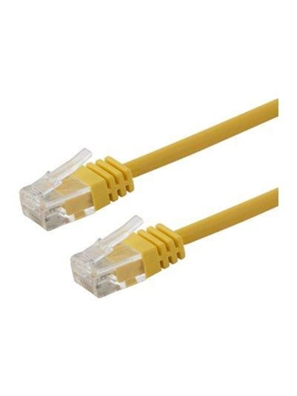 Deltaco patch cable - 2 m - yellow - Gul
