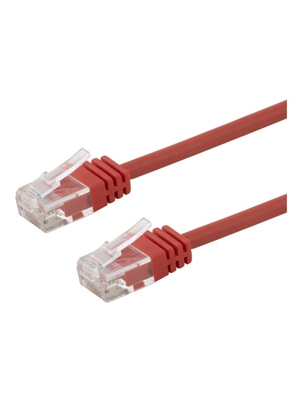 Deltaco patch cable - 20 m - red - Rød