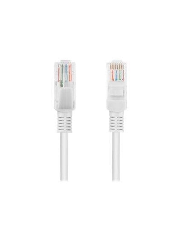 Lanberg patch cable - 50 cm - white RAL 9010 - Hvid