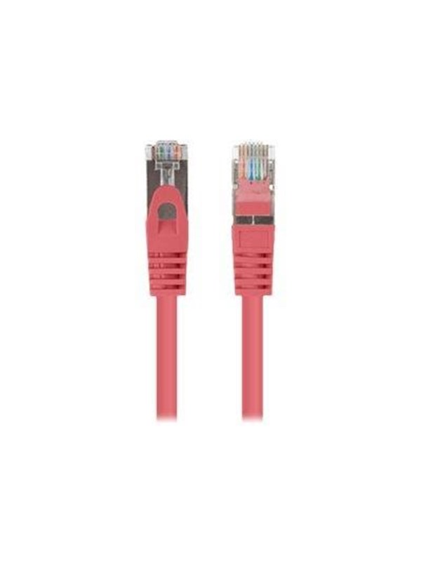 Lanberg CAT 6 Foldet uskærmet snoet par (F/UTP) 50cm Patchkabel Rød RAL 3017