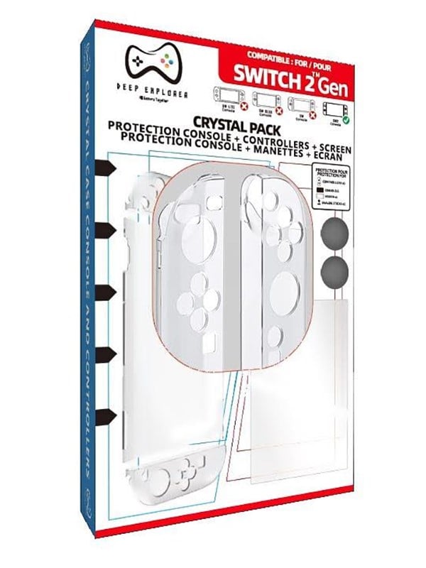 Deep Explorer Crystal Pack - 6-i-1 beskyttelse - Cover - Nintendo Switch 2