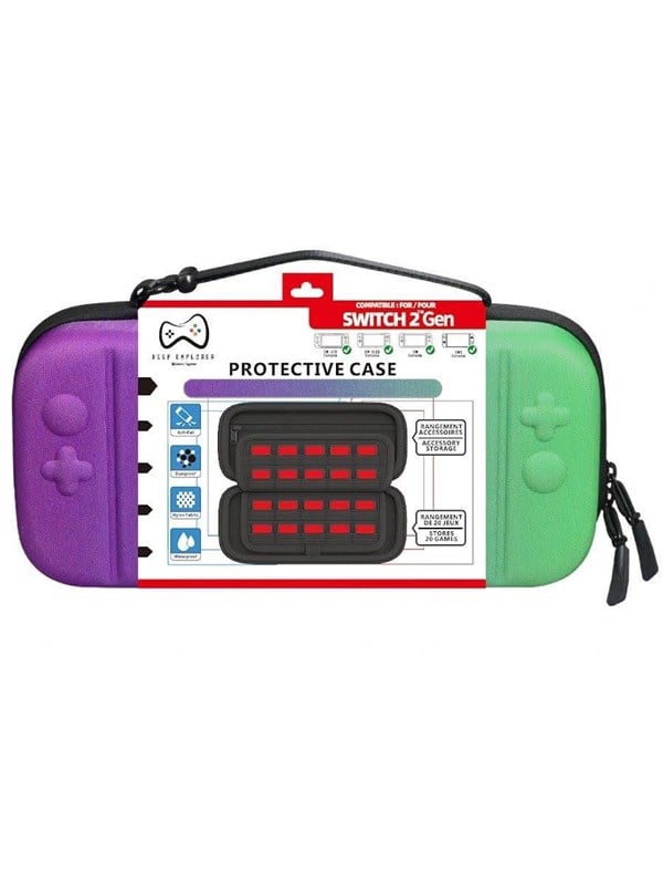 Deep Explorer Protective Case - Purple/Green - Taske - Nintendo Switch 2