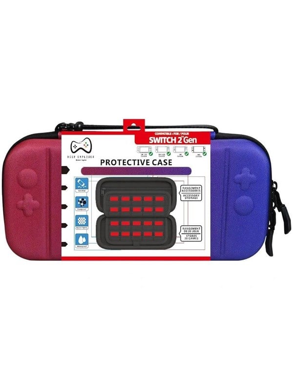 Deep Explorer Protective Case - Red/Blue - Taske - Nintendo Switch 2
