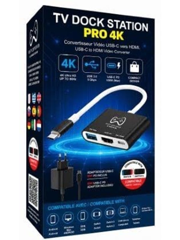 Deep Explorer TV Dock Station Pro 4K - USB-C to HDMI Video Converter