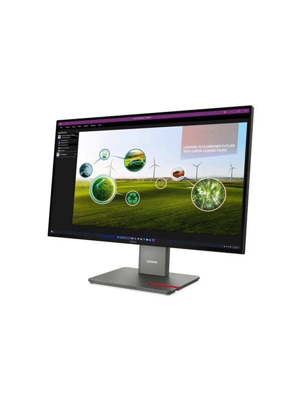 Lenovo ThinkVision P27Q-40 27" QHD IPS skærm 120 Hz med USB-hub og indbygget kamera
