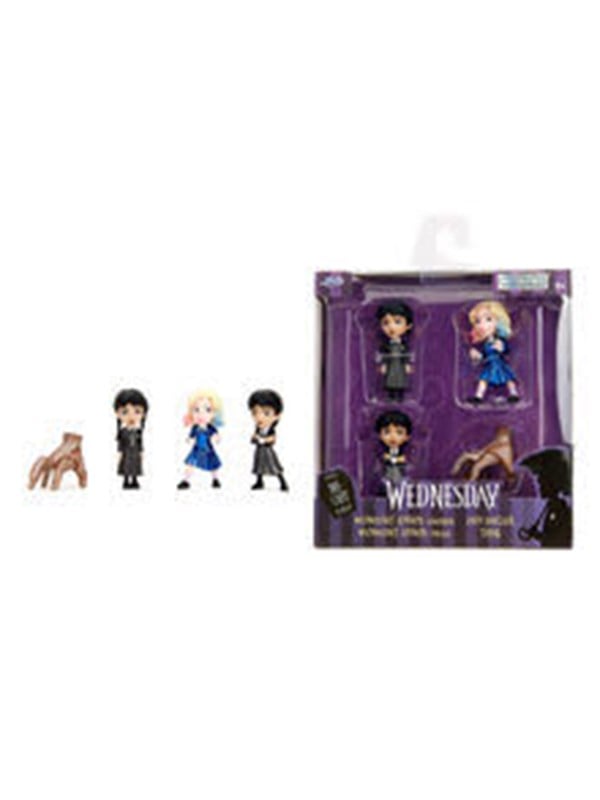 Jada Toys - Wednesday 4-pak figurer 2.5"
