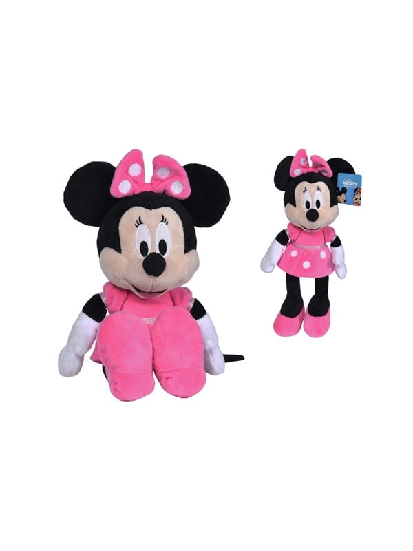 Disney Minnie Plysbamse med kjole Bamse - 35 cm – Fuchsia