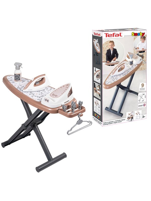 Smoby Tefal Strygebræt + Dampstrygejern