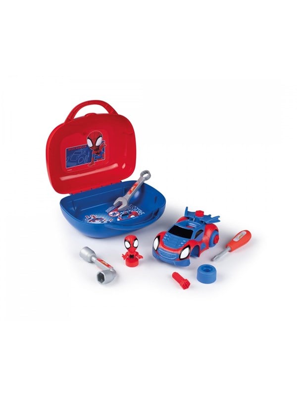 Smoby Værktøjskasse og Bil - Spidey Box