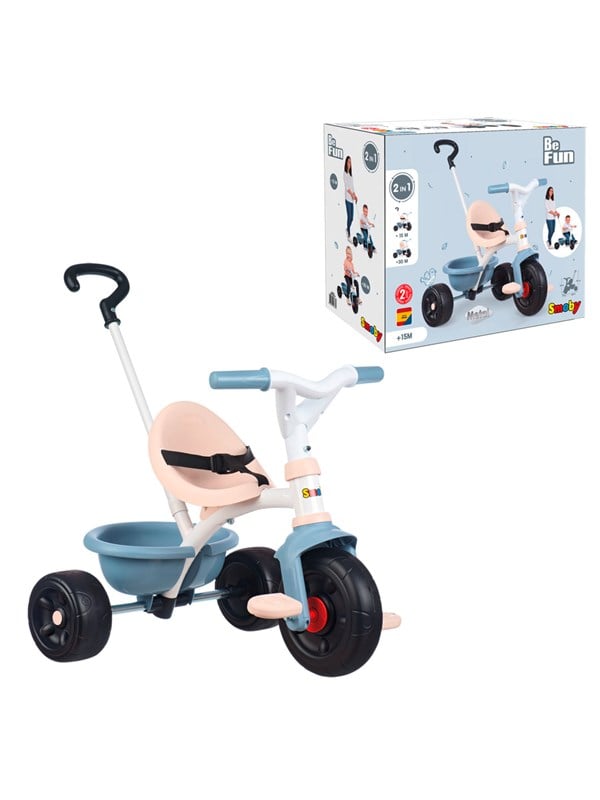 Smoby Be Fun Trehjulet Cykel - 15+måneder, Max 50kg - Blå