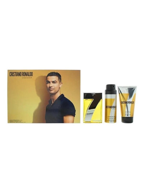 Cristiano Ronaldo CR7 Discover Giftset 400 ml Edt Spray 100ml/Shower Gel 150ml/Body Spray 150ml