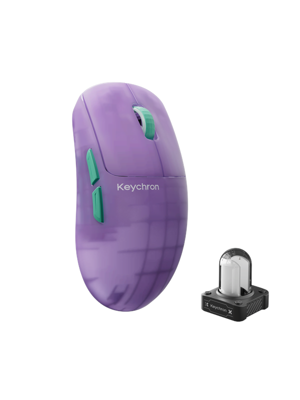 Keychron G6 HE 8K Frosted Lavender - Gaming Mus - Optisk - 5 knapper - Lilla