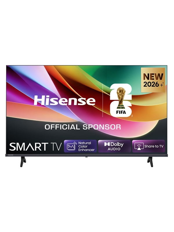 Hisense 32A4S 32" HD Smart TV med Wi‐Fi - sort
