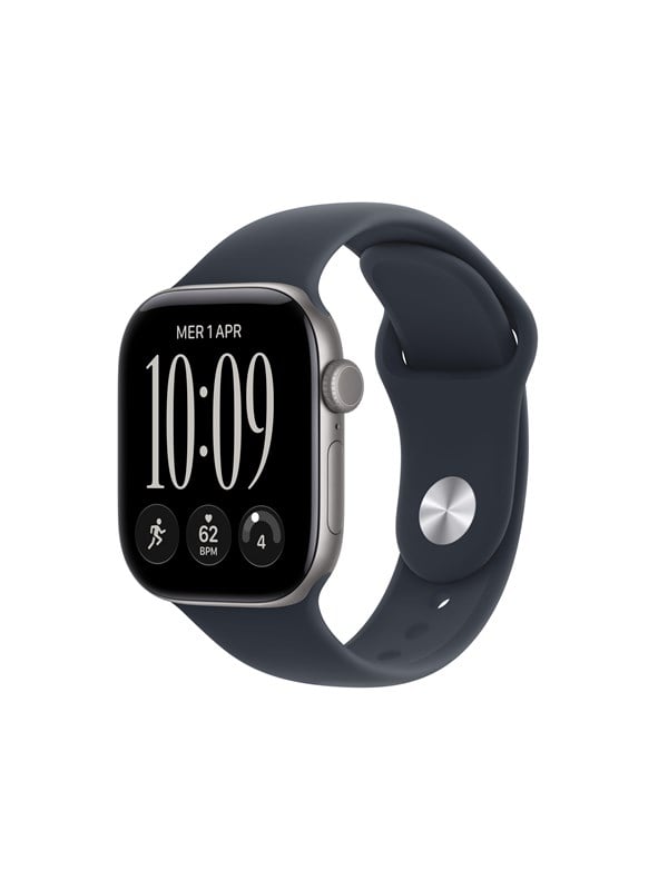 Apple Watch Series 12 GPS + Cellular 42mm Space Grey Aluminium Case with Navy Blue Sport Band - M/L