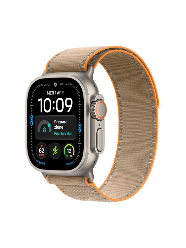 Apple Watch Ultra 4 GPS + Cellular 49mm Natural Titanium Case with Sand Trail Loop - S/M