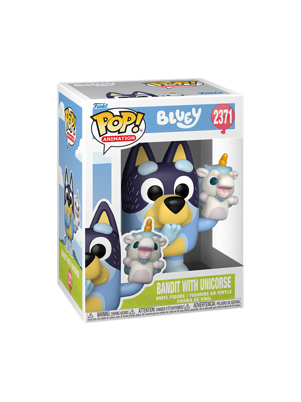 Funko! - Funko POP Vinyl Bluey Bandit m/Unicourse