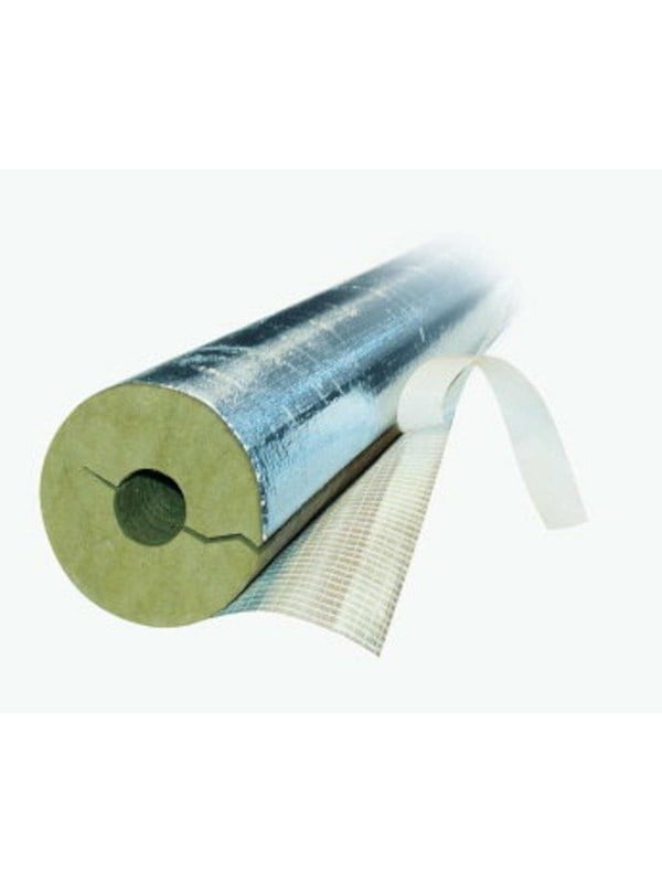 Rockwool Flex rørskål med tape til 35 mm rør, 30 mm isoleringstykkelse, 1 meter