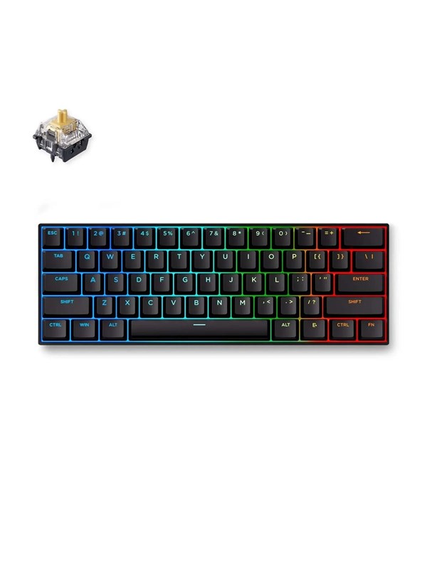 MCHOSE Ace 60 Pro KTEK Magnetic Hall Effect - Gaming Tastatur - Uden Numpad - Amerikansk engelsk - Sort