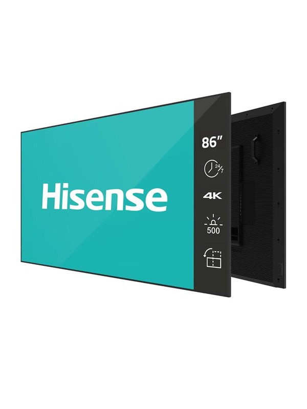 Hisense 86DM66D DM Series - 86" LED-backlit LCD display - 4K - for digital signage