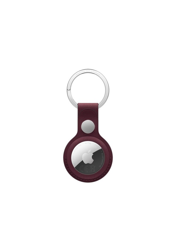 Apple AirTag FineWoven Key Ring - Burgundy