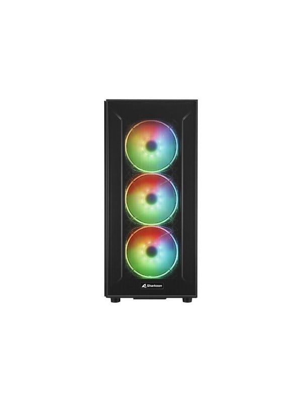 Sharkoon TG6M RGB - tower - ATX - Kabinet - Tower - Sort