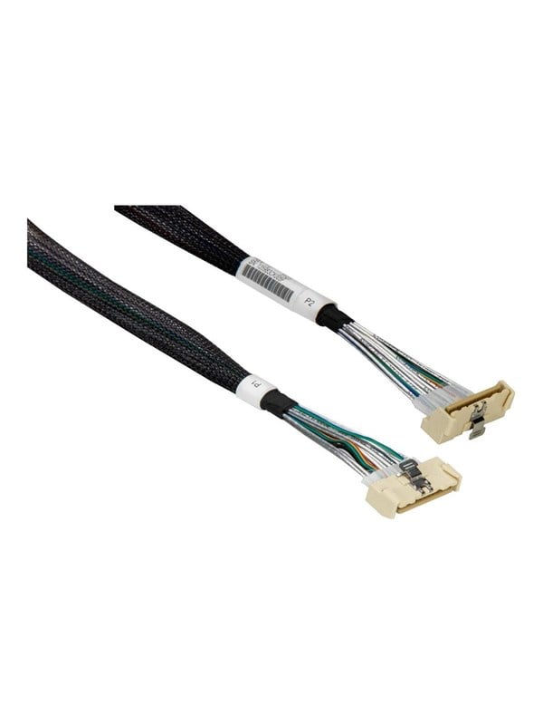 Kabel Supermicro CBL-MCIO-1339M5R MCIO x8 (STR) til MCIO x8 (RA) - 39 cm
