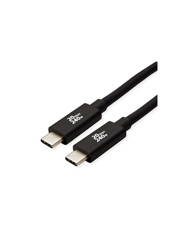 USB-C-kabel ROLINE 11.02.9088 - 3 m, sort, 240 W