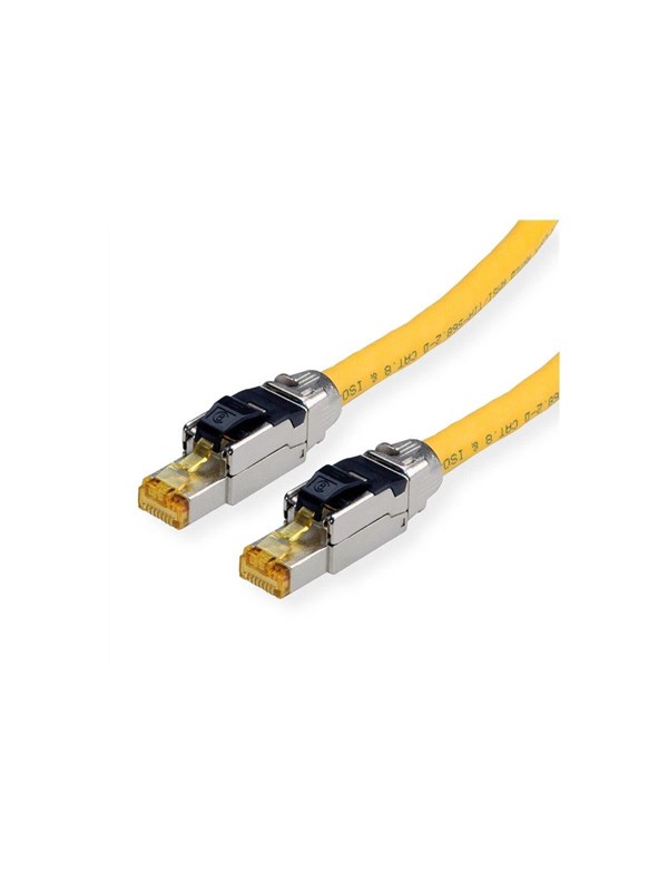 Netværkskabel ROLINE 21.15.1851 Cat8.1 S/FTP RJ-45 - gul