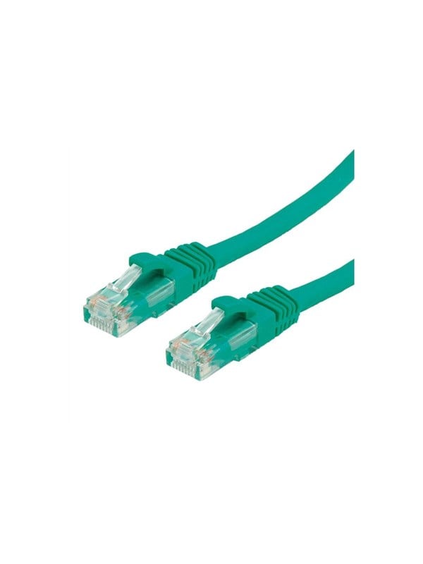 Roline VALUE patch cable - 15 m - green RAL 6016 - Grøn