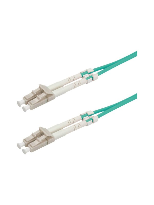 Fiberoptisk kabel ROLINE OM3 LC/LC 50/125 µm - turkis