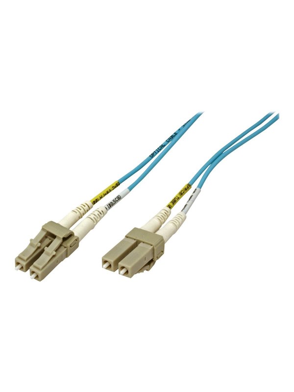 Fiberoptisk LC/LC-kabel ROLINE OM3 50/125 µm - turkis