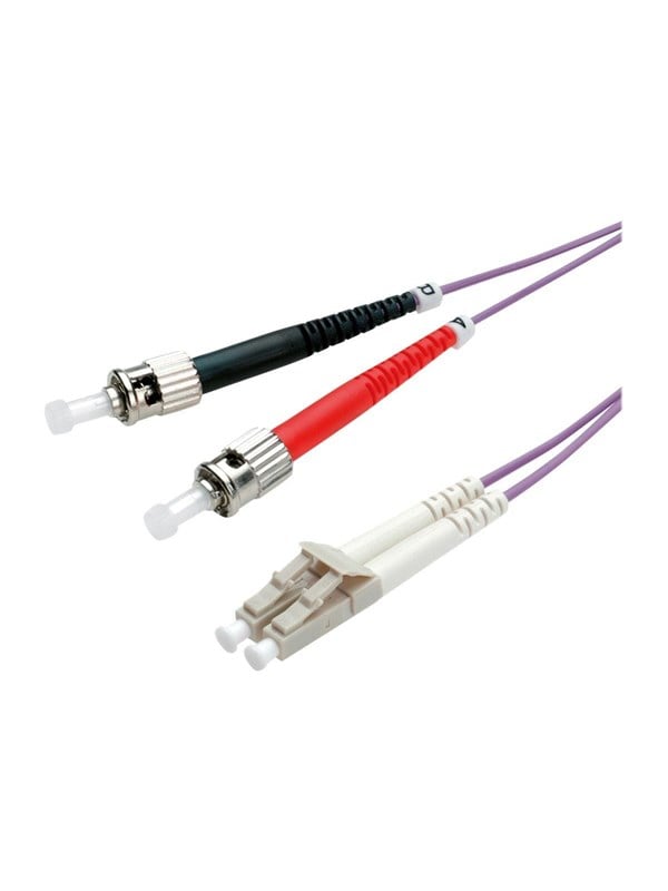 Fiberoptisk kabel ROLINE OM4 LC/ST 10 m - violet