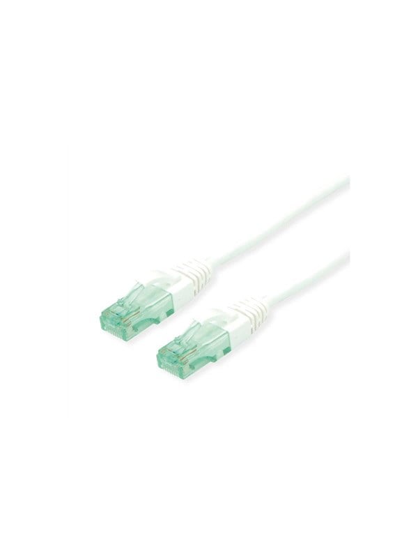 Patchkabel ROLINE Recycled Material Cat.6A U/UTP - hvid, 20 m