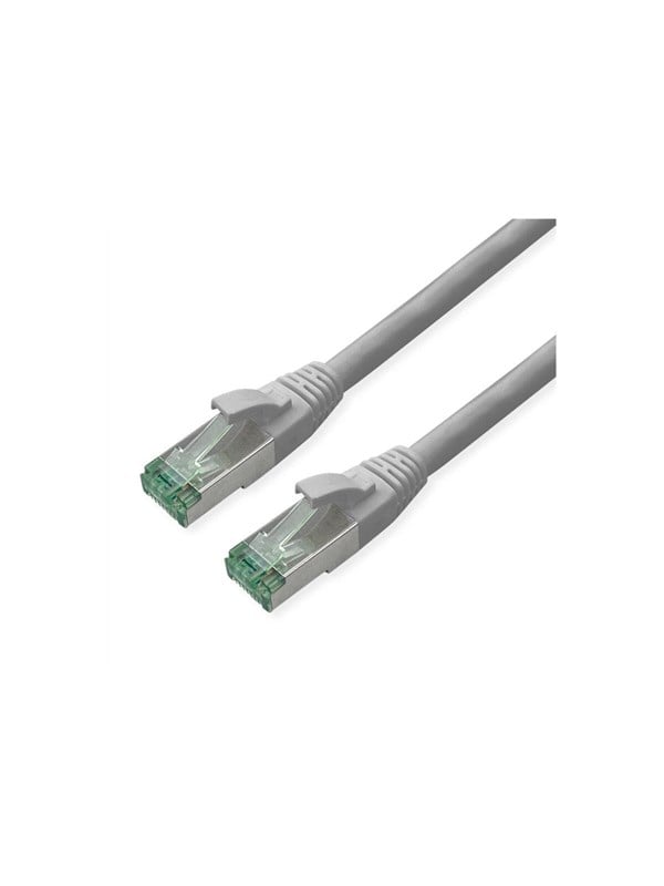 Roline Recycled Material patch cable - 10 m - grey RAL 7035 - Grå