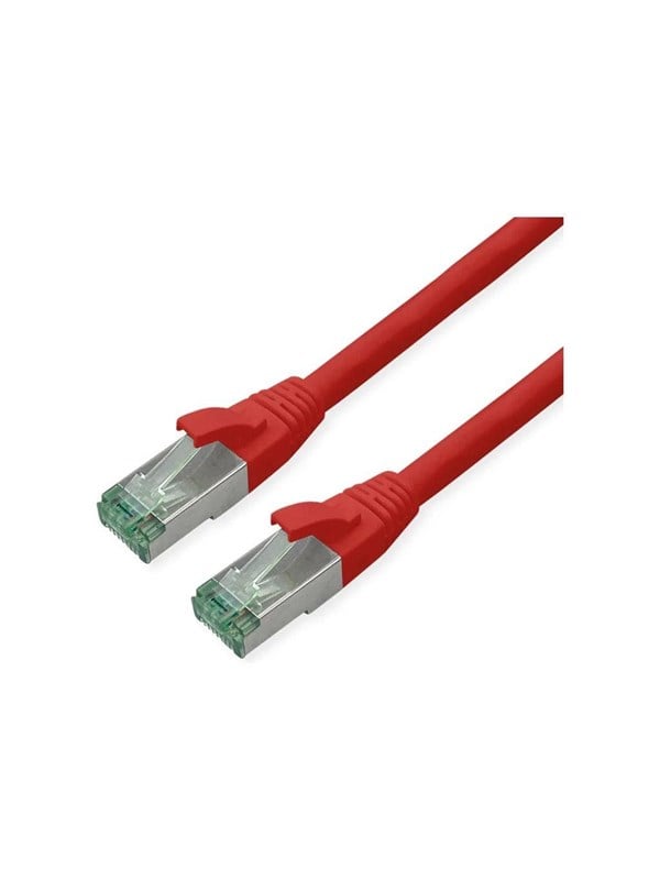 Roline Recycled Material patch cable - 20 m - red pantone 199C - Rød - 20m