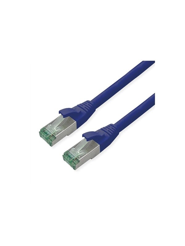 Roline Recycled Material patch cable - 15 m - blue pantone 647C - Blå