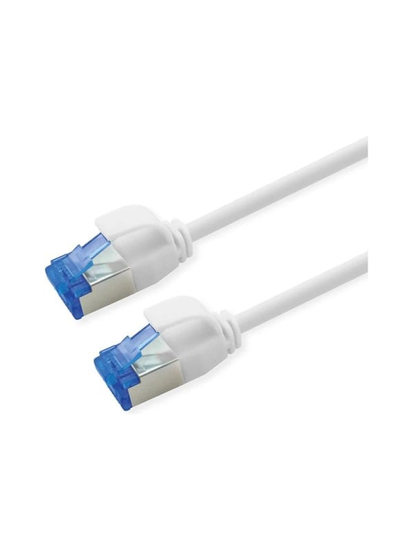 Patchkabel ROLINE Cat.6A S/FTP LSOH PoE - hvid, 1,5 m