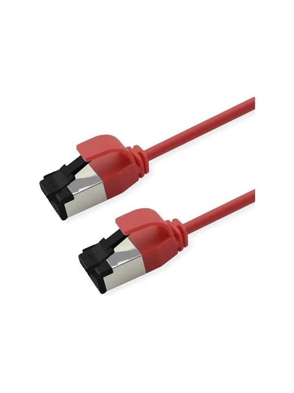 Patchkabel ROLINE Kat.8.1 S/FTP Slim PoE - rød, 1,5 m