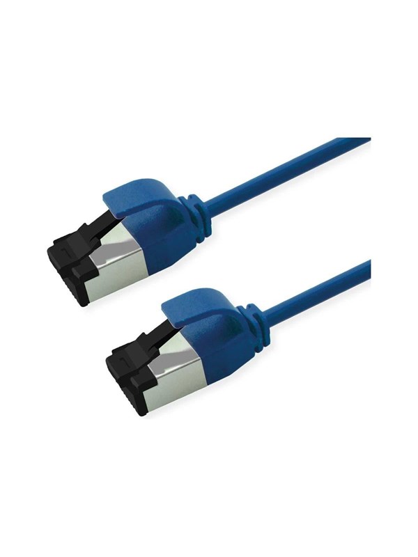 Patchkabel ROLINE Kat.8.1 S/FTP Slim PoE - blå, 3 m