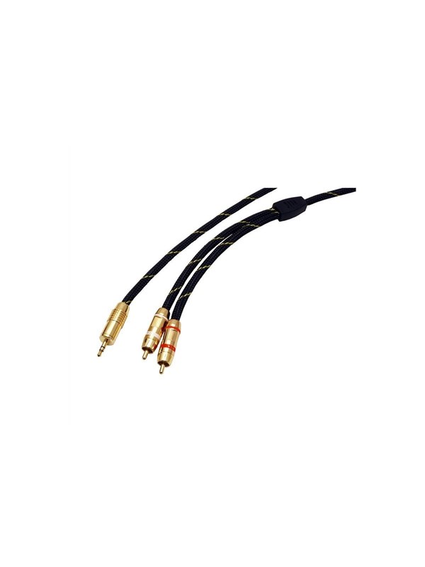 Audiokabel ROLINE GOLD 3,5 mm stereo til 2 x RCA han-han