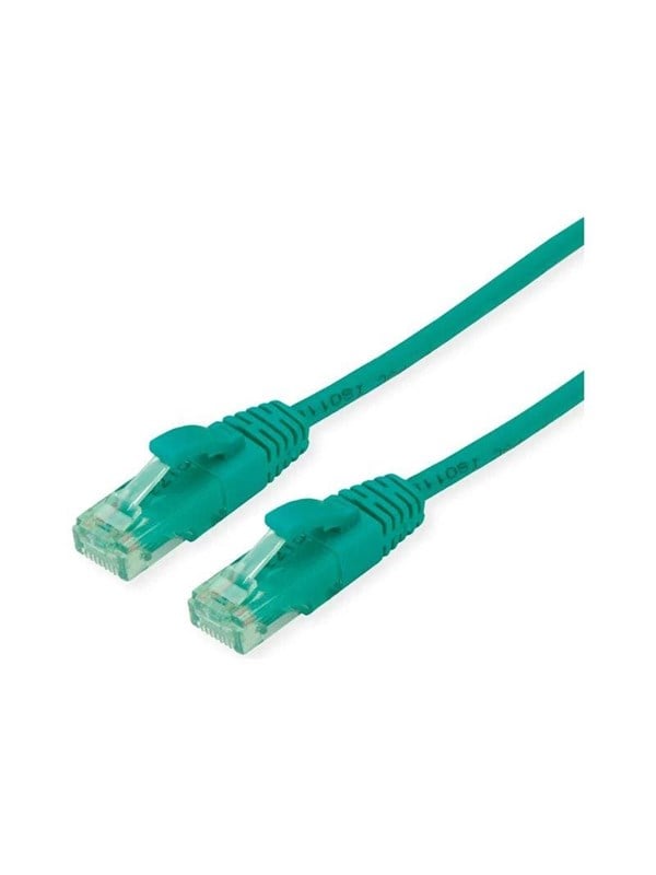 Roline Recycled Material patch cable - 10 m - green - Grøn - 10m