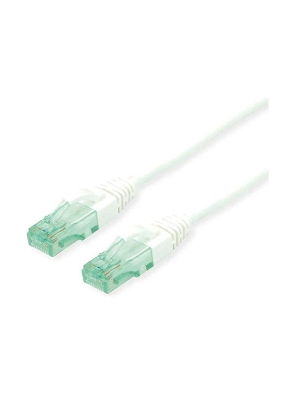 Roline Recycled Material patch cable - 10 m - white - Hvid - 10m