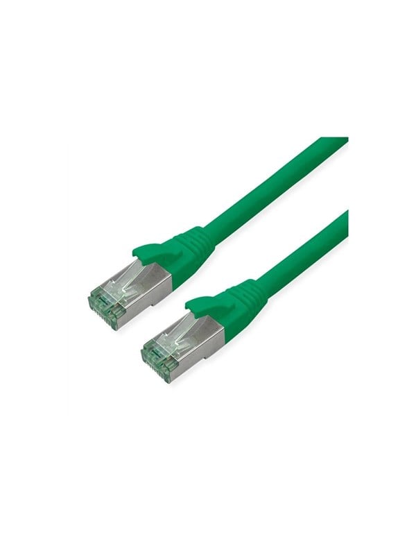 Roline Recycled Material patch cable - 10 m - green pantone 3278C - Grøn